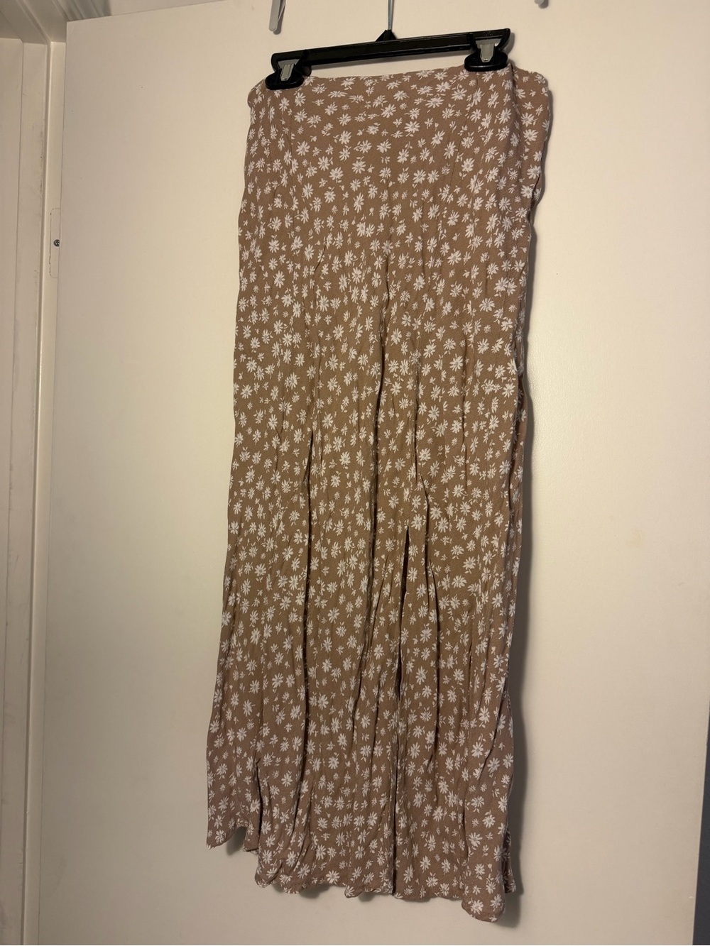 Workshop Republic Clothing Brown Floral Maxi Skirt